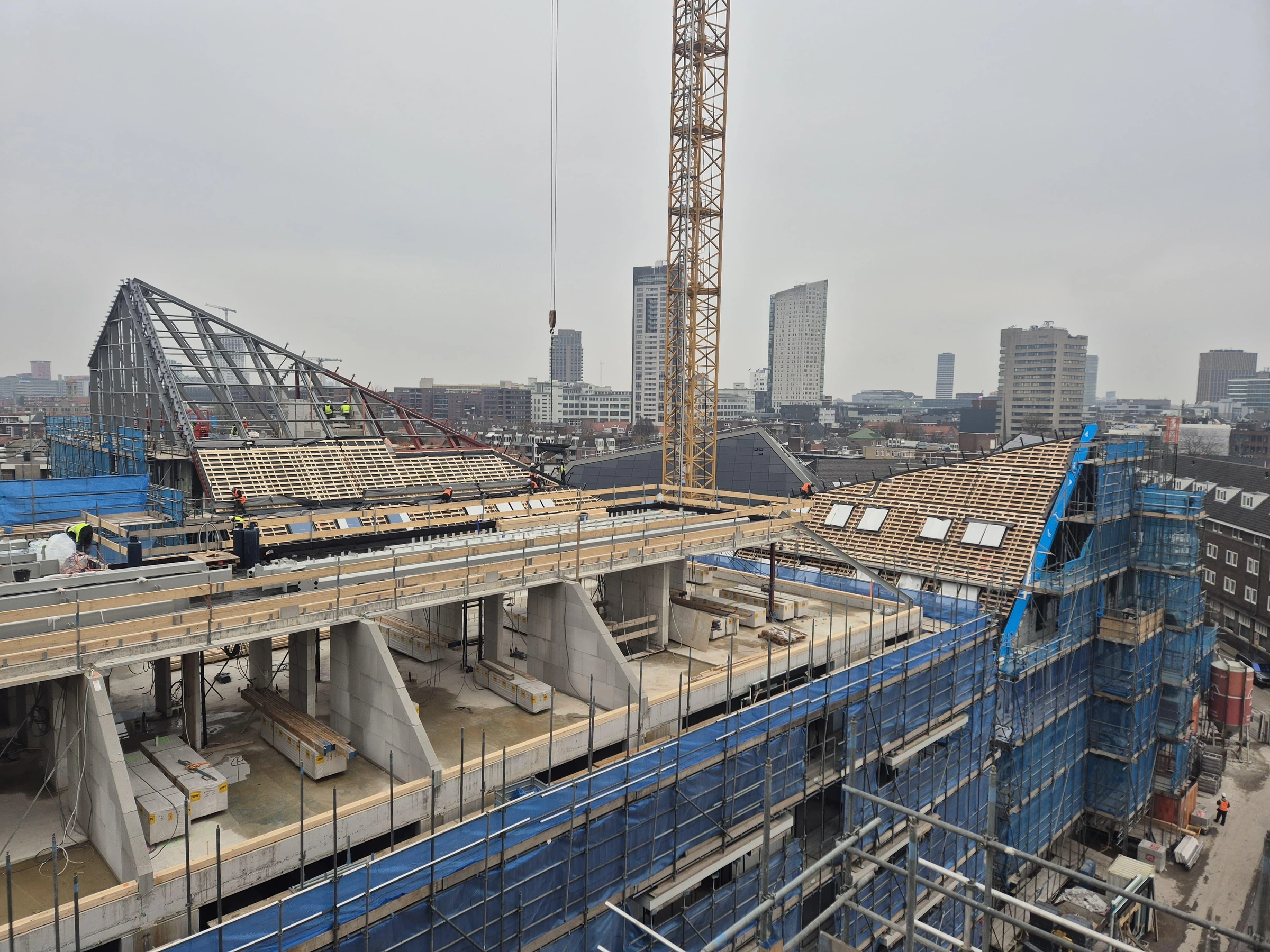 Bouwproject in uitvoering in het werkgebied van De Beton EXPERT